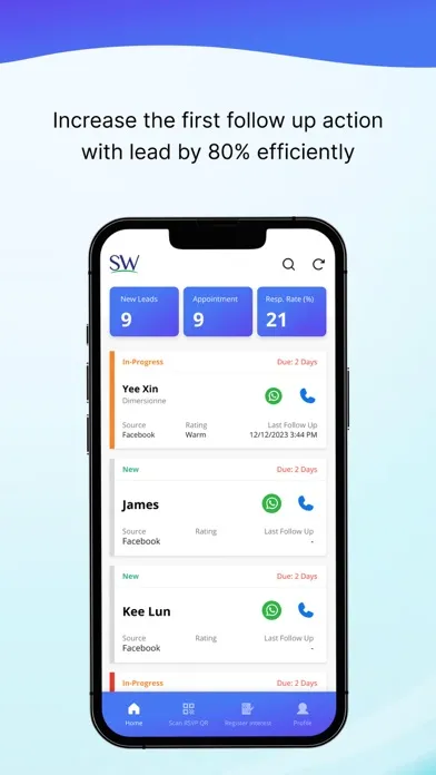 Tangkapan layar SkyWorld Lead