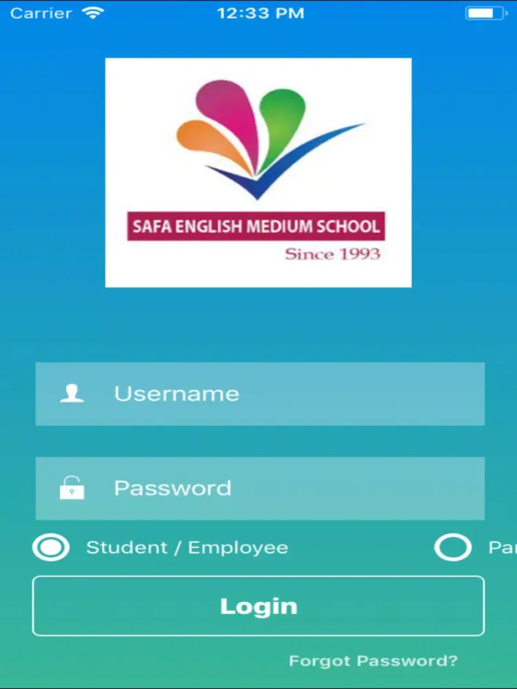 ภาพหน้าจอของ SAFAEMS iPad 