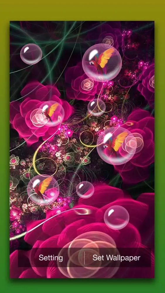Скриншоты Fantasy Flowers Live Wallpaper