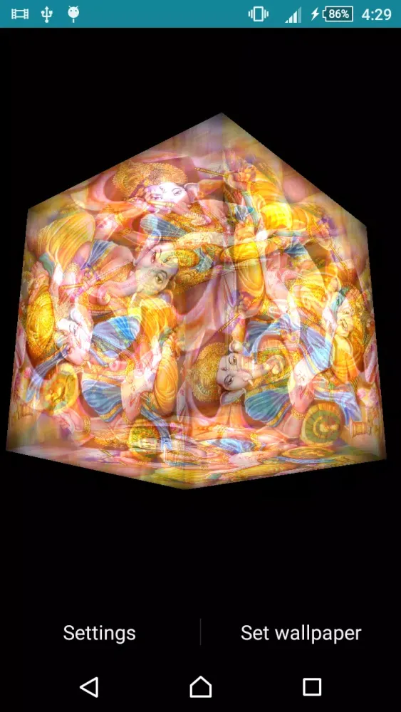 Tangkapan skrin Ganesh Ji 3D Live Wallpaper
