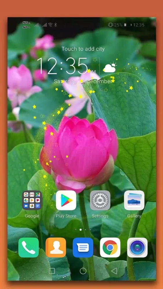 Скриншоты Lotus Live Wallpaper