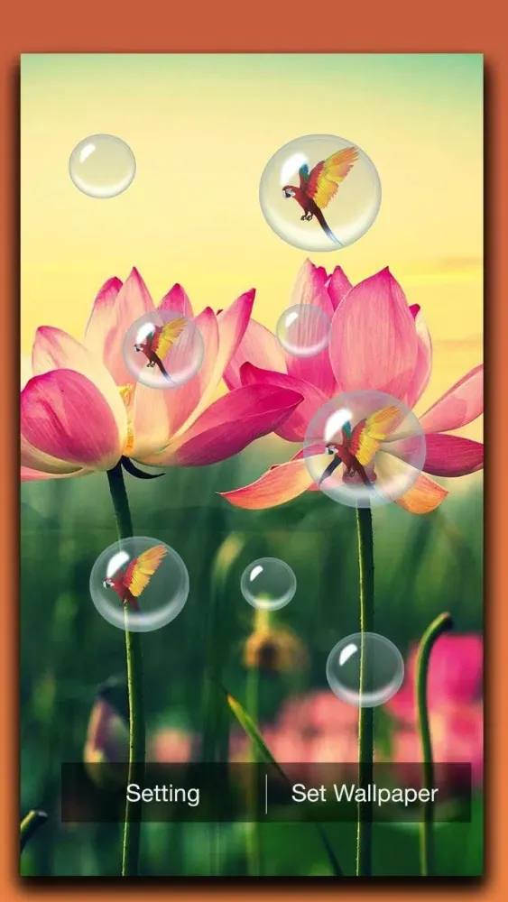 Скриншоты Lotus Live Wallpaper