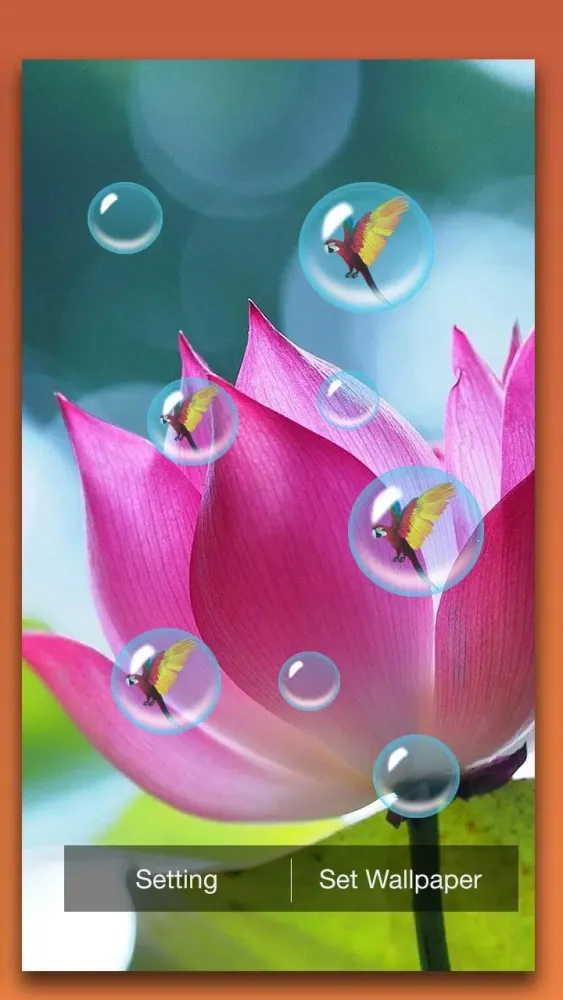 Скриншоты Lotus Live Wallpaper