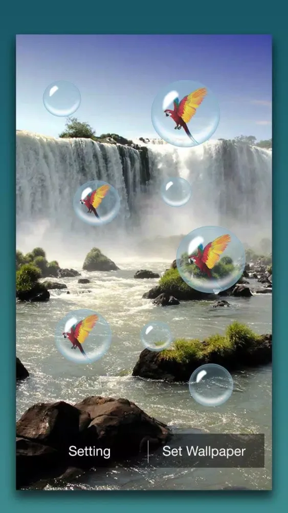 Capturas de tela do Waterfall Live Wallpaper