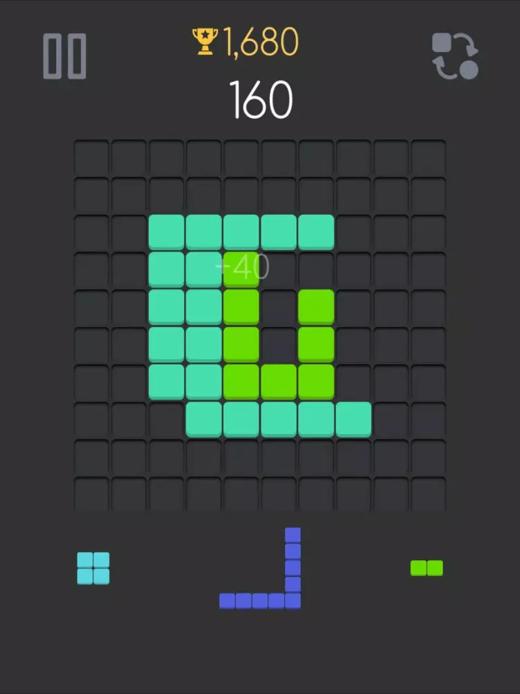 تصاویر Block and Square - Puzzle lineup break bricks bubble iPad 
