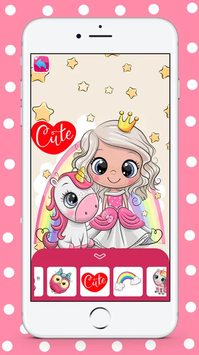 Cute Pink HD Wallpaper Maker 스크린샷