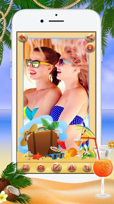 Summer Photo Frames & Stickers স্ক্রিনশট
