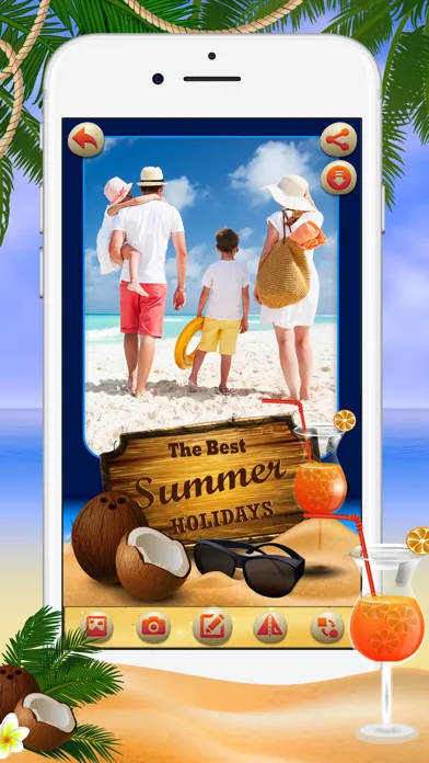 Summer Photo Frames & Stickers স্ক্রিনশট