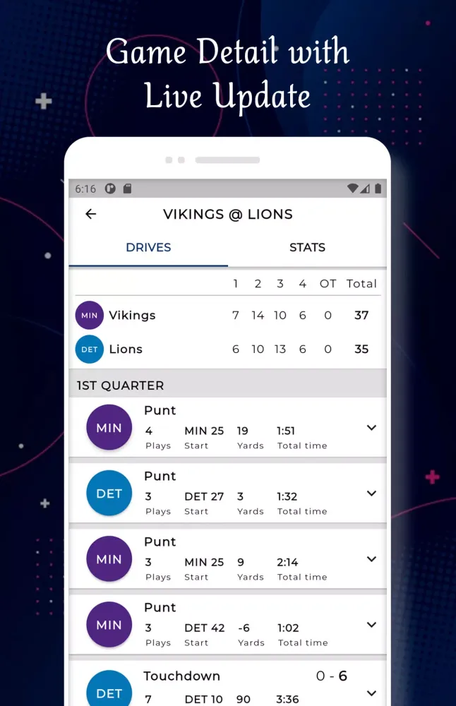 Lions - Football Live Score Screenshots