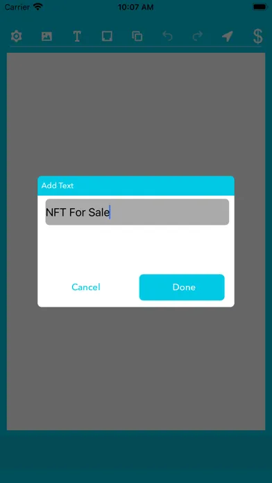 Ảnh chụp màn hình của NFT Creator - Sell your NFT's