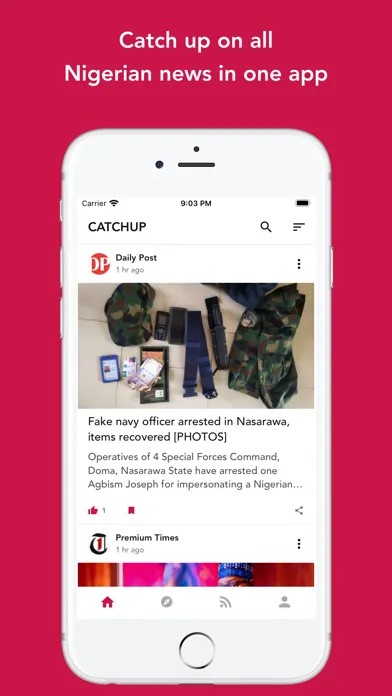 Tangkapan layar Catchup - Nigerian News