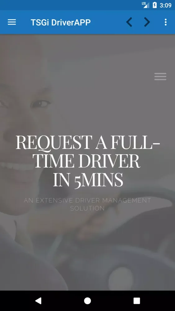 Captures d'écran de TSGi DriverAPP