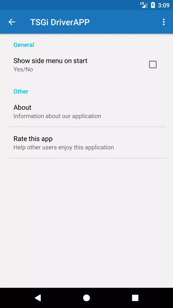 Captures d'écran de TSGi DriverAPP
