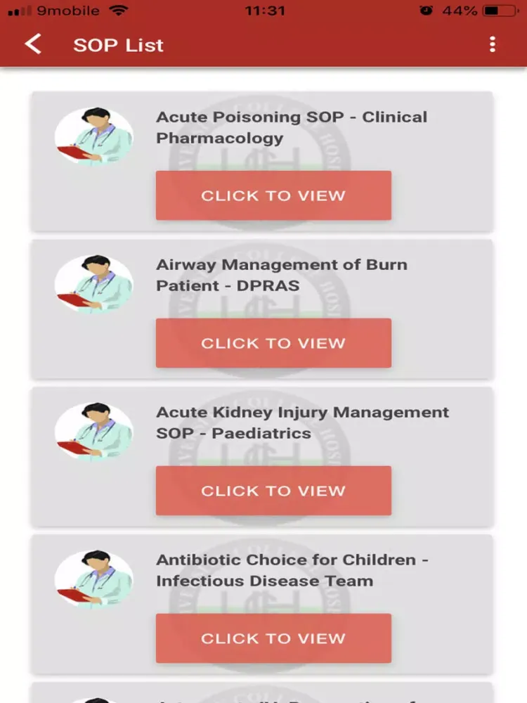 UCH SOP APP iPad 应用截图