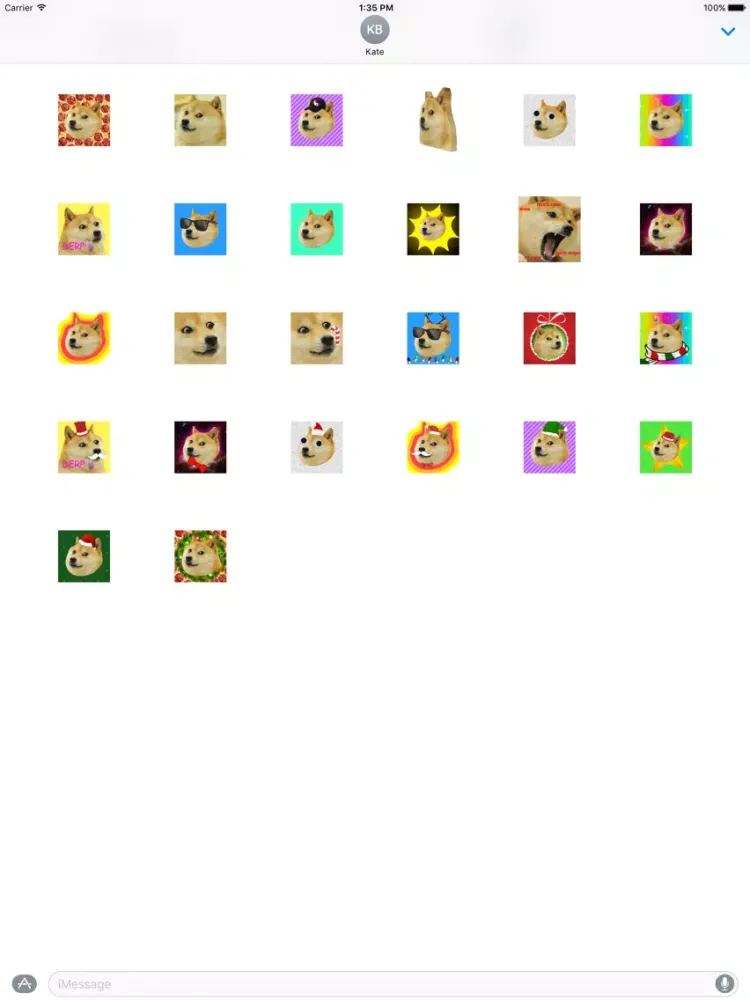 تصاویر Doge Stickers iPad 