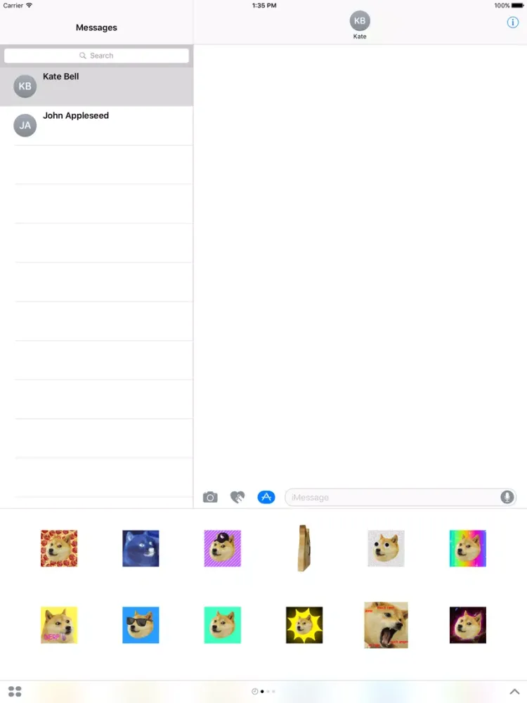 تصاویر Doge Stickers iPad 