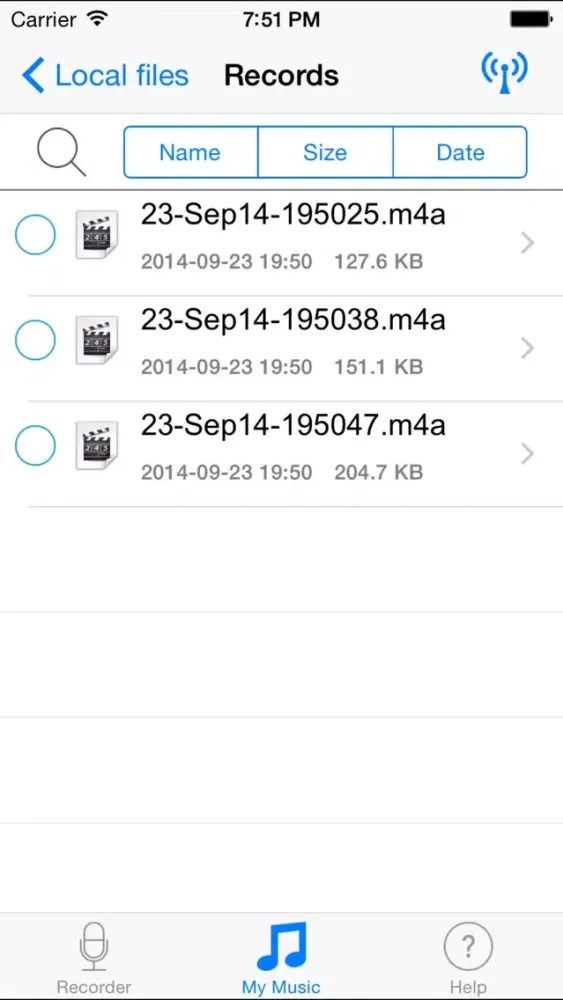 Screenshot di Voice Recorder Pro - Record Memo.s from Phone to Dropbox