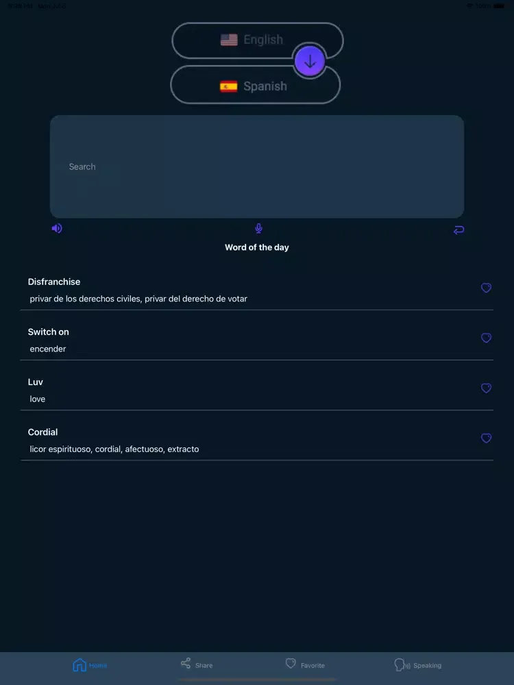 SpanEng Learn English Spanish iPad  স্ক্রিনশট