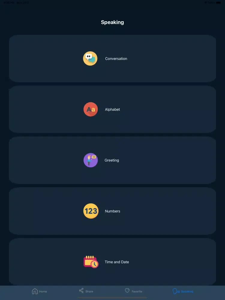 SpanEng Learn English Spanish iPad  স্ক্রিনশট