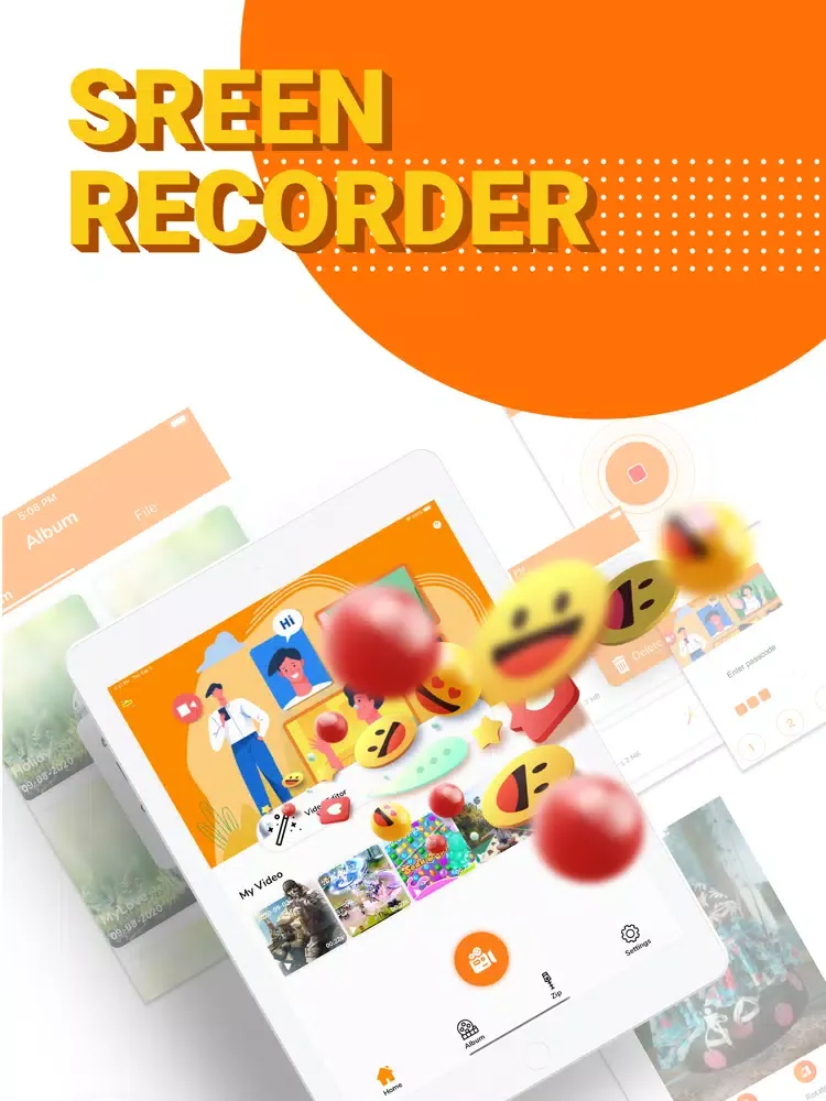 V Record - Screen Recorder iPad  Screenshots