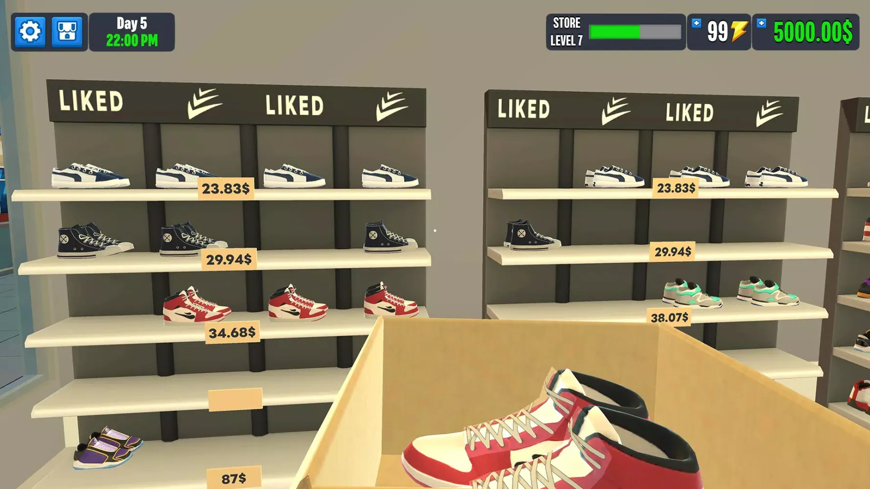 Captures d'écran de Shoe Shop Game: Market Manager