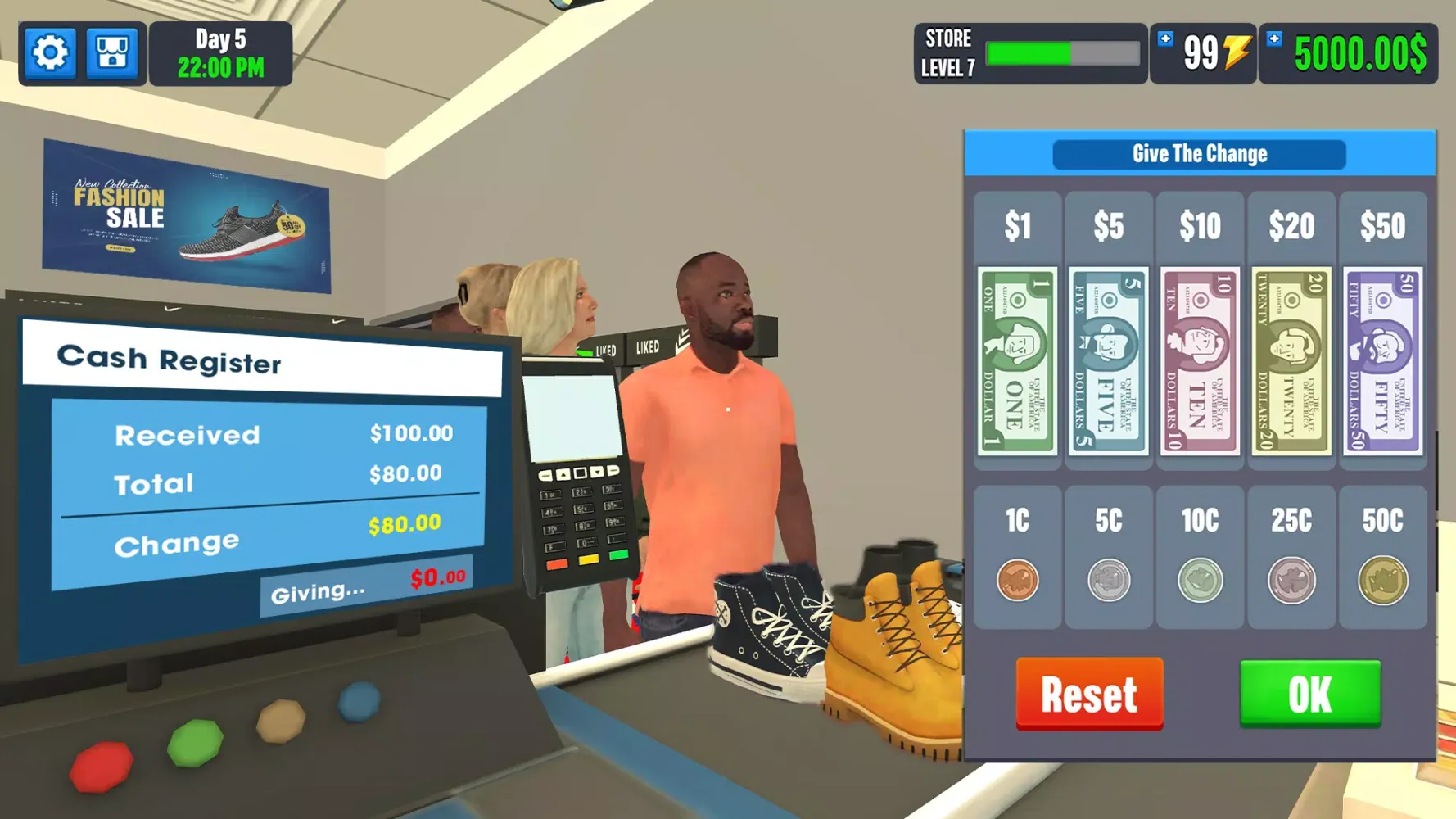Captures d'écran de Shoe Shop Game: Market Manager