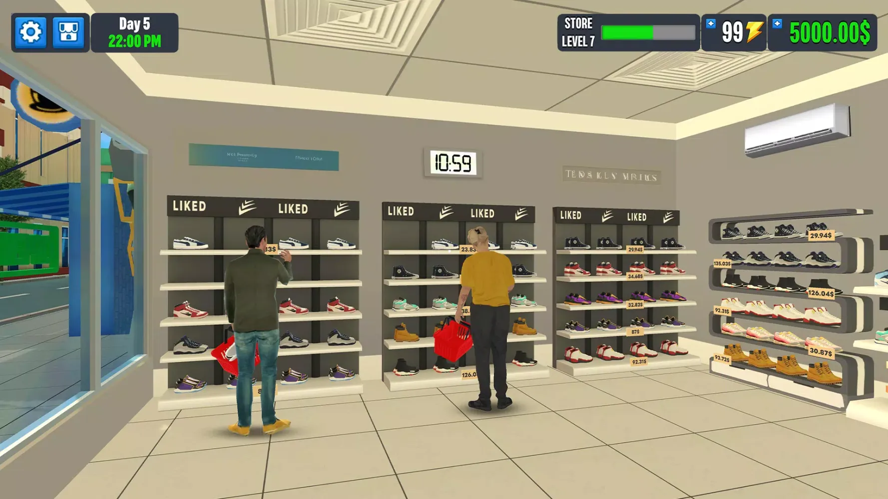 Captures d'écran de Shoe Shop Game: Market Manager