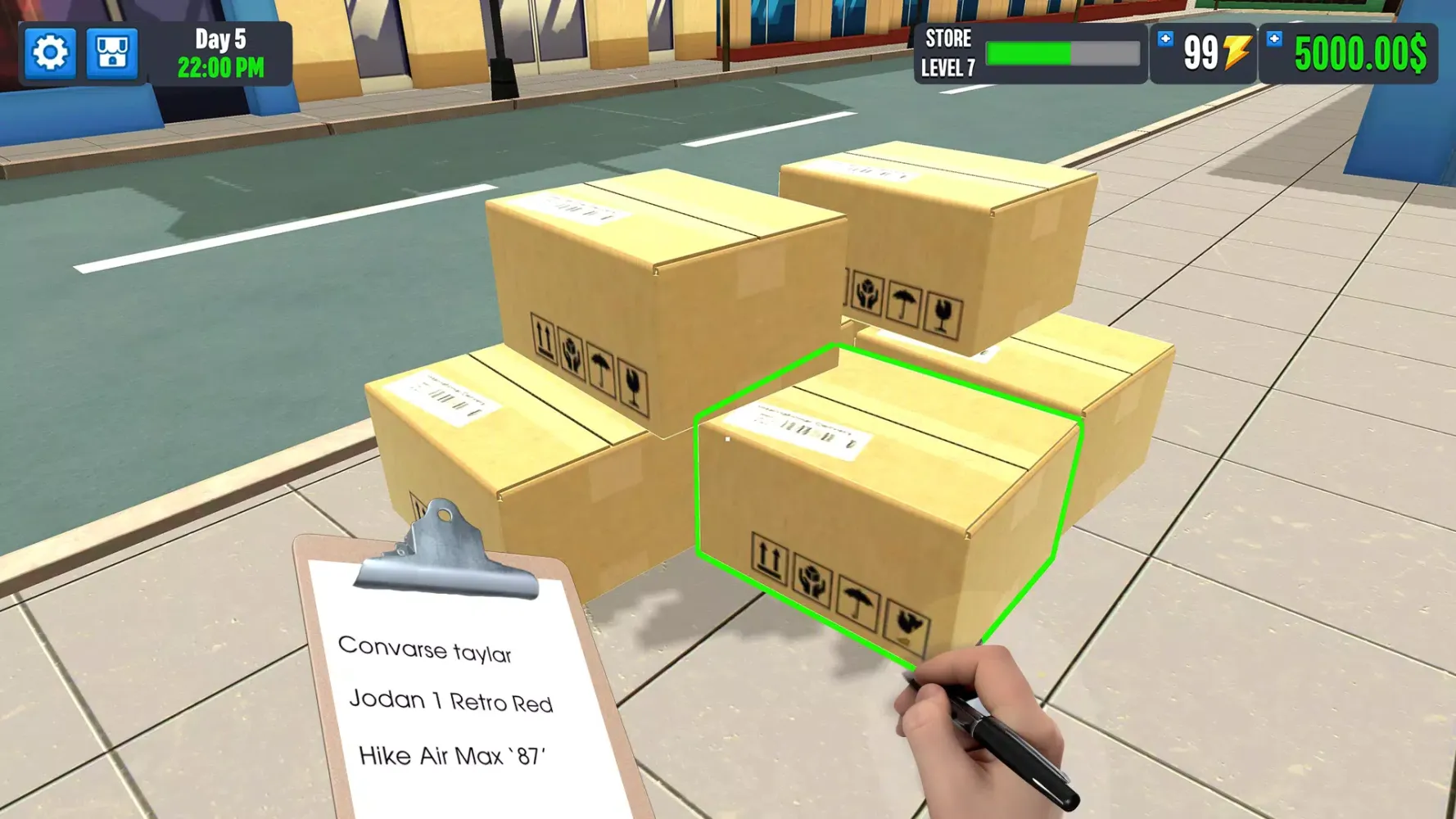 Captures d'écran de Shoe Shop Game: Market Manager