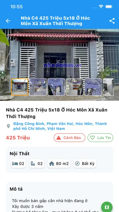 Tangkapan skrin NhaDat888 - Nhà Đất Chính Chủ