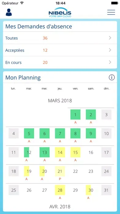 SIRH Nibelis Screenshots