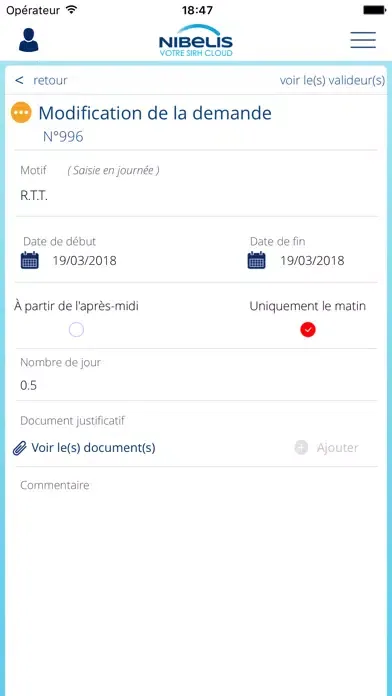 SIRH Nibelis Screenshots
