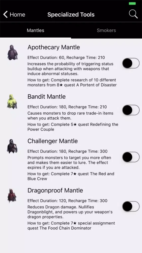 MHW Guide Wiki Companion应用截图