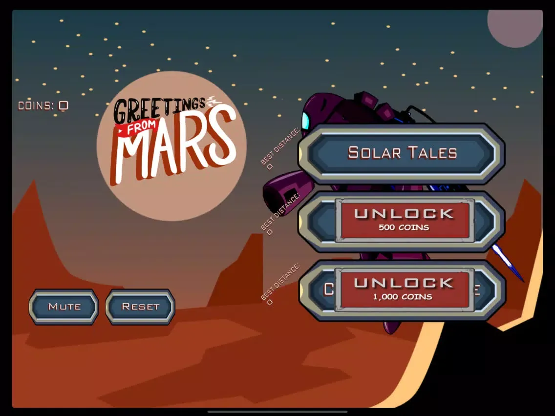 Captures d'écran de Greetings From Mars iPad 