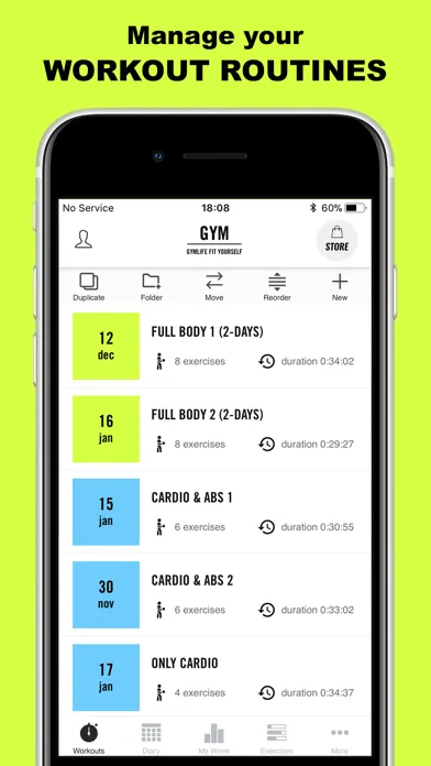 Gym Life - Workout Planner Screenshots