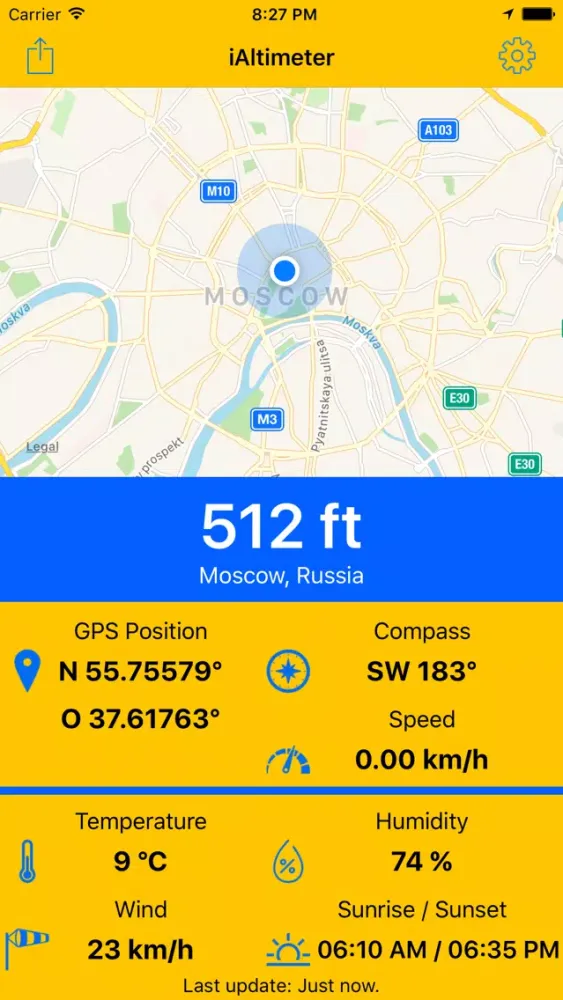 Screenshot di iAltimeter Pro GPS Tool