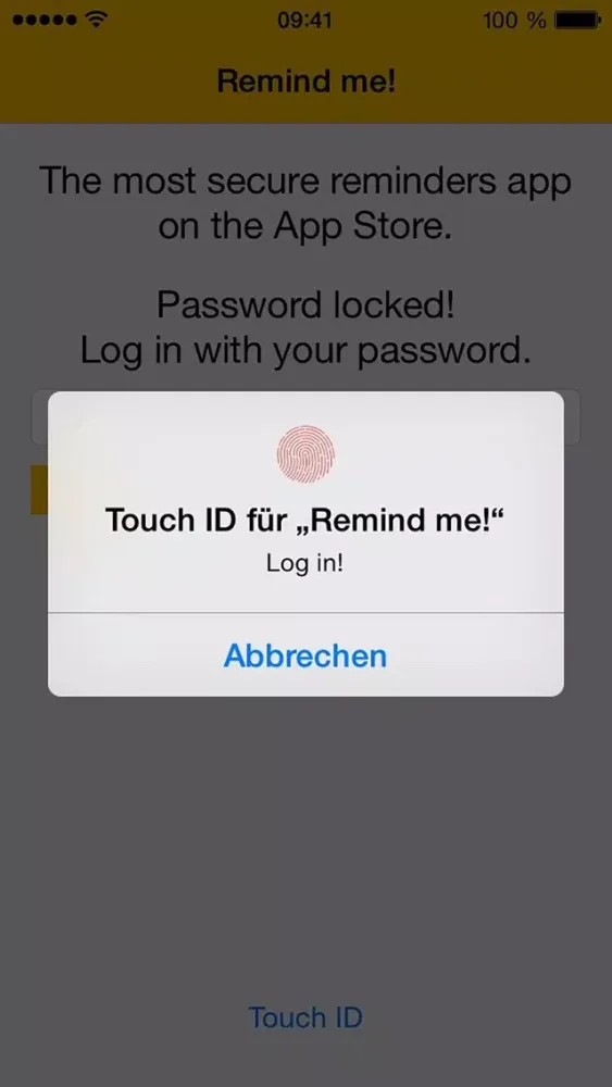 Capturas de tela do Remind me! - Secure Reminders