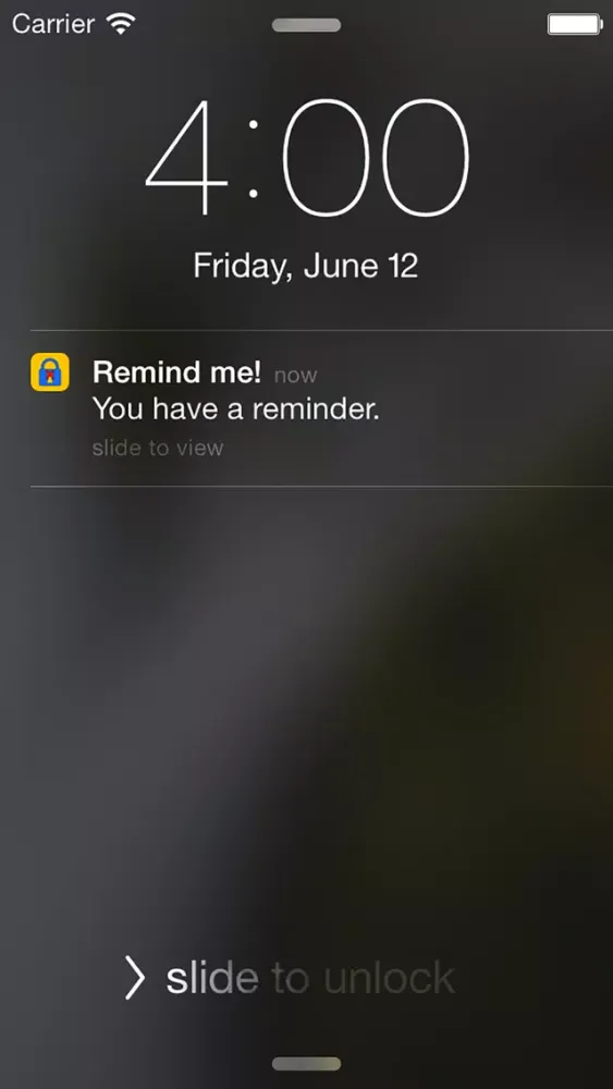Capturas de tela do Remind me! - Secure Reminders