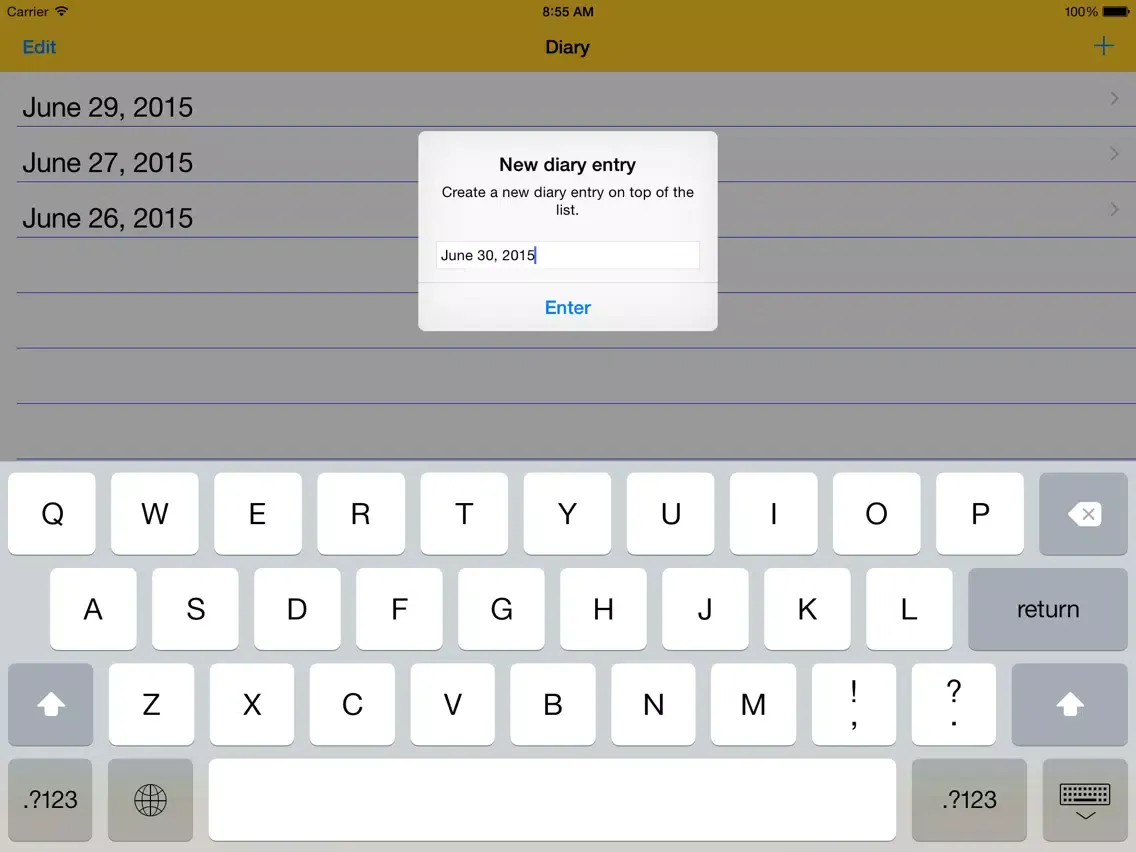 Zrzuty ekranu Secure Diary - 100% Security iPad 