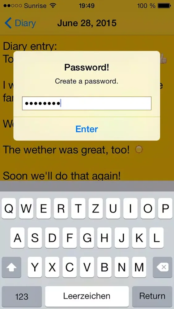 Zrzuty ekranu Secure Diary - 100% Security