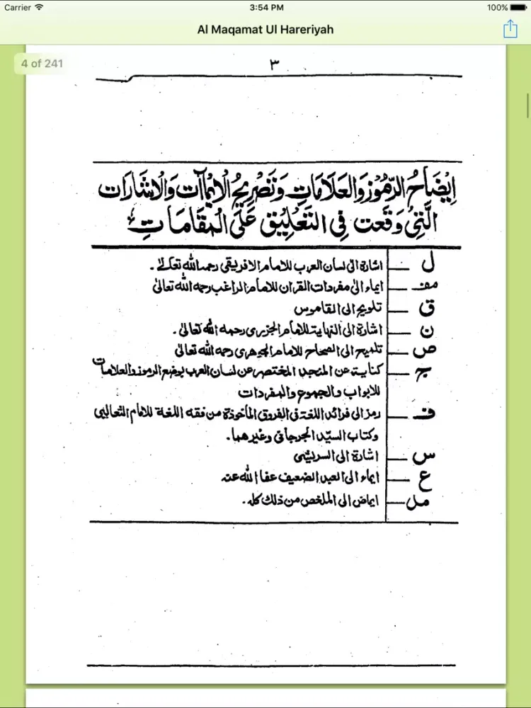 Al Maqamat Ul Hareriyah iPad 应用截图