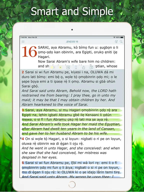 Yoruba Bible Holy Version KJV iPad  Screenshots