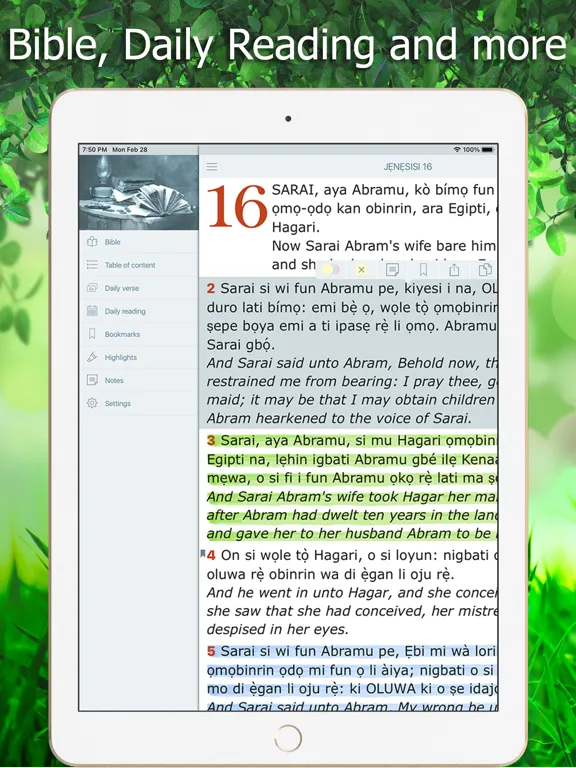 Yoruba Bible Holy Version KJV iPad  Screenshots