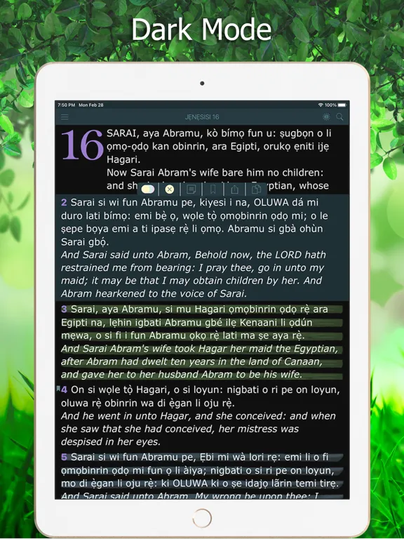 Yoruba Bible Holy Version KJV iPad  Screenshots