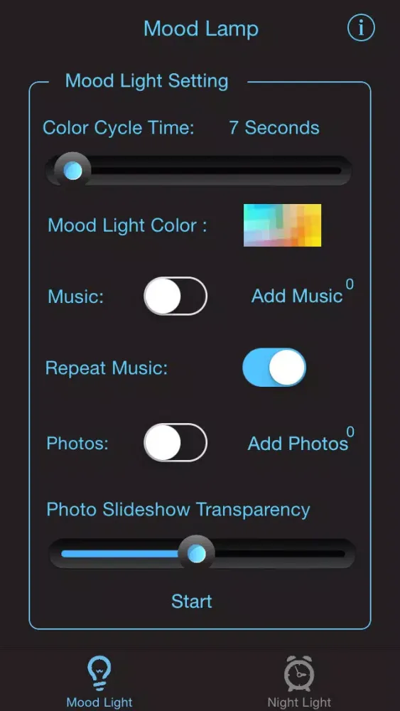 تصاویر Night Light Ultimate - Mood Light with Music, NightLight with sound sensor, Time Display & Alarm Clock