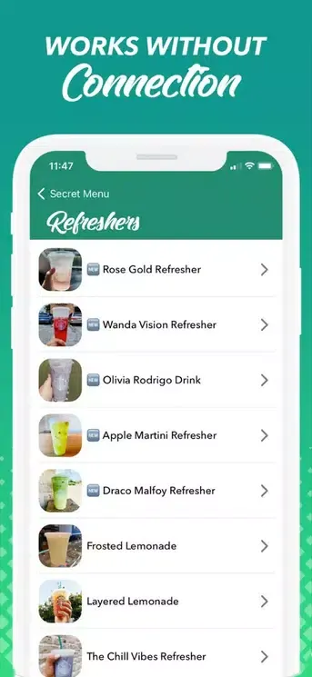 Скриншоты Starbucks Secret Menu