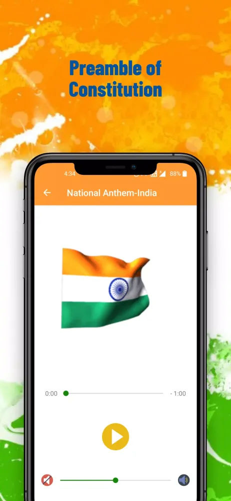 Tangkapan skrin Indian National Anthem