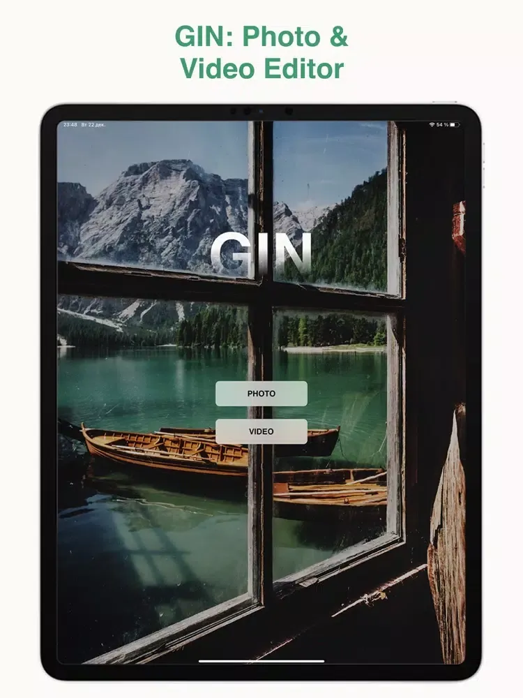 صور GIN: Photo & Video Editor iPad 