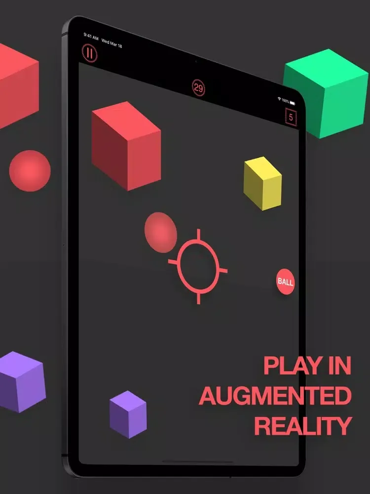 SuperBall: AR Game iPad 应用截图