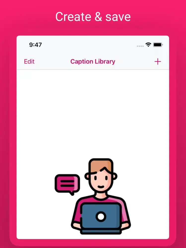 Captures d'écran de Caption Pro for Instagram iPad 