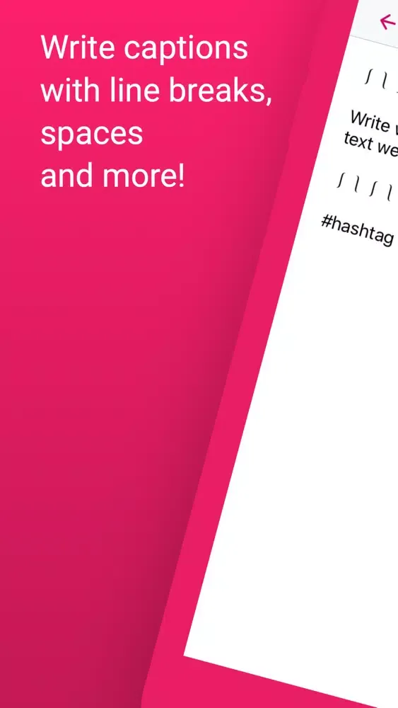 Captures d'écran de Caption Pro for Instagram